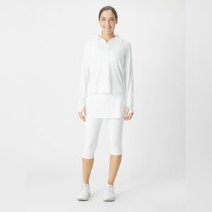 BloqUV Women's‎ Capri Skirt - White, Size S